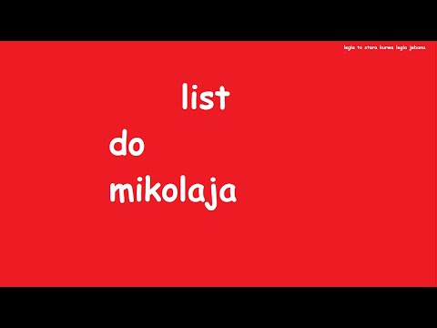 List do mikołaja