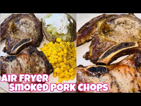 Air Fryer Smoked Pork Chops | Homemade Cold Smoked Pork Chops In Air Fryer