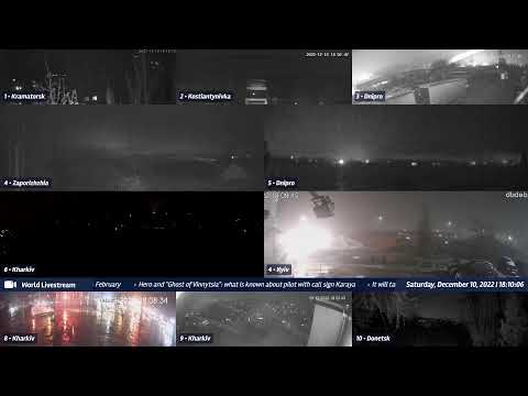 Live views from Ukraine 12/10/2022 A - Kramatorsk, Kharkiv, Kyiv, Zaporizhzhia and other cities