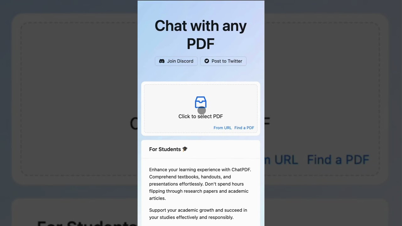 Read PDF Documents SMARTER With ChatPDF
