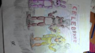 My fnaf drawings(this is my first video)')