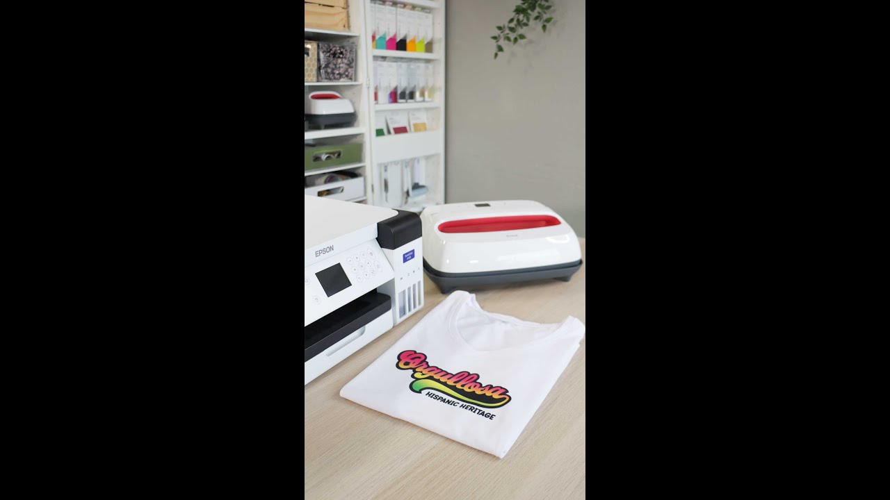Epson Surecolor F170 + Cricut EasyPress - Sublimation T-shirt - Orgullosa Hispanic Heritage #shorts
