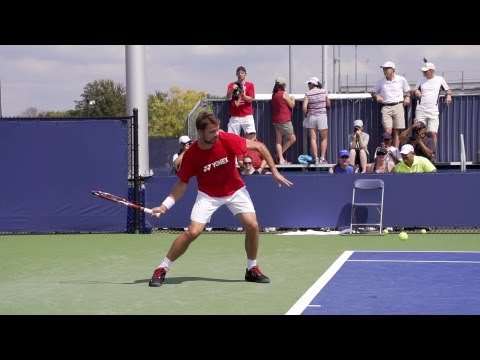 Stanislas Wawrinka Forehand In Super Slow Motion - 2013 Cincinnati Open