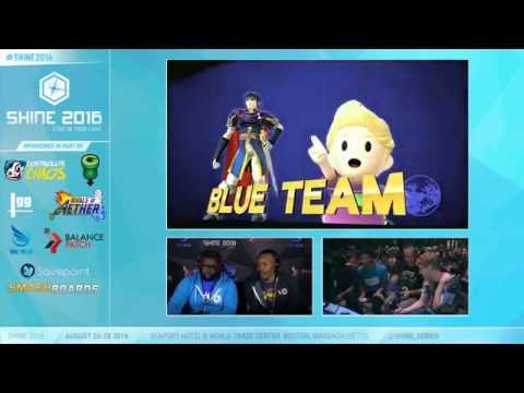 Shine 2016 Smash 4 Doubles - SS | Mr. E & Mekos Vs. EVB | Dath & VS Nick Riddle - SSB4 Losers Semis