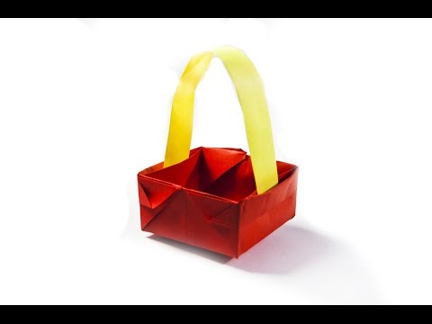 How to make a paper basket ♦ Origami Basket ♦Origami Box Video
