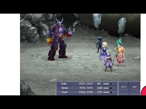 Final Fantasy IV iOS - Battle 73 - Black Garb (Chest) - No Random Encounters