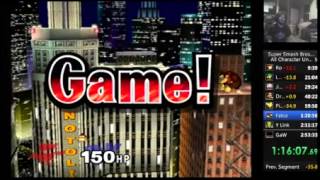 Super Smash Bros Melee Unlock All Characters Speedrun WR - 1 / 2