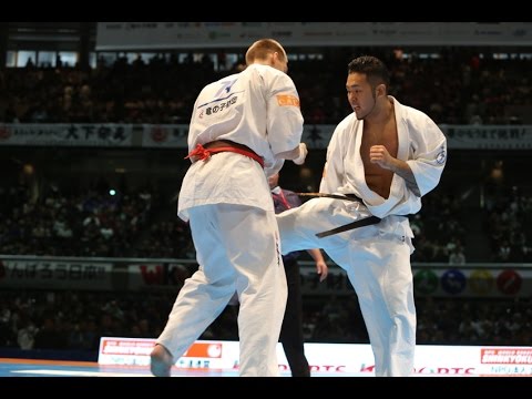 【新極真会】  The 11th World Karate Championship 4 round8 Antanas Klibavicius vs Kembu Iriki