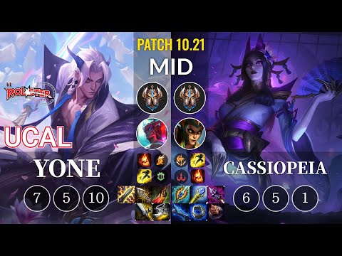 KT Ucal Yone vs Cassiopeia Mid - KR Patch 10.21