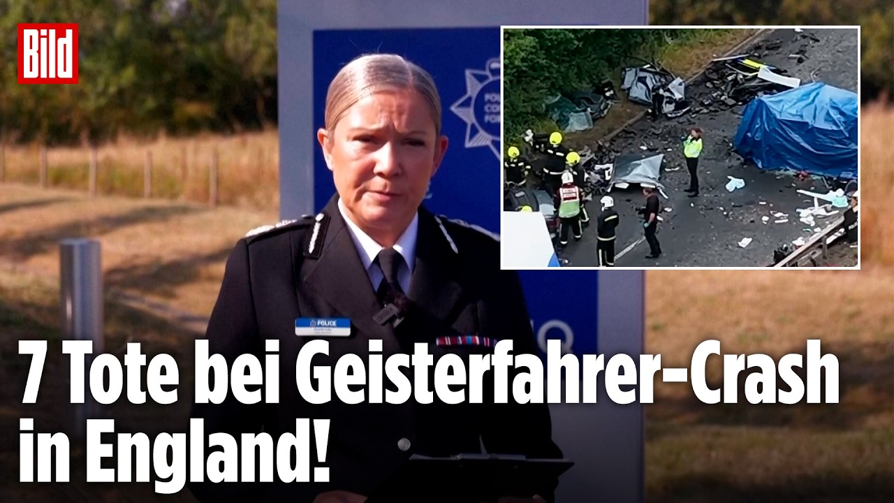 ENGLAND: Geisterfahrer kracht in Streifenwagen – Polizeichefin ringt bei Statement um Fassung