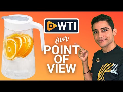 Pitcher Household Glass Pitcher With Push-type Lid Glass Teapot Large Diameter Easy to Clear for Juice Milk Beverage Iced Tea-1300ml Beverage Serveware - WTI product video review