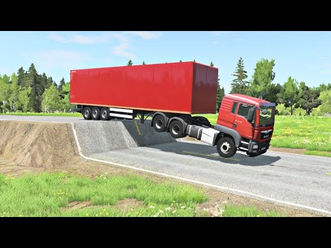 Cars vs Unfinished Road Sa Beamng Nation – BeamNG.Drive