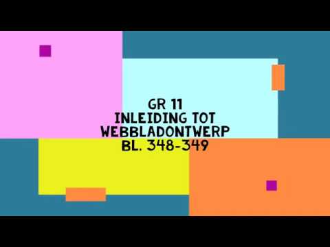 Gr 11 Inleiding tot webblad ontwerp