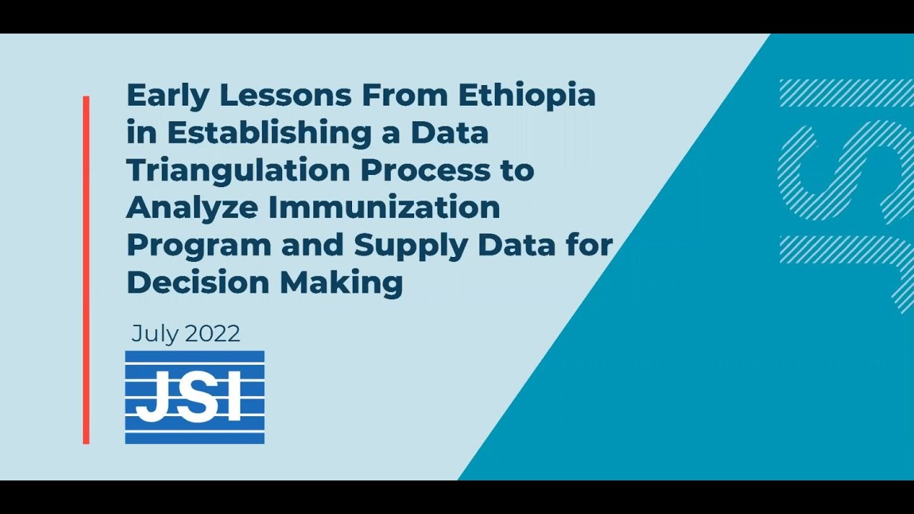 Data Triangulation Process to Analyze Immunization Program and Supply Data for Decision Making