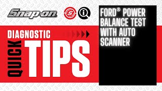Ford® Power Balance Test With Auto Scanner | Quick Tip