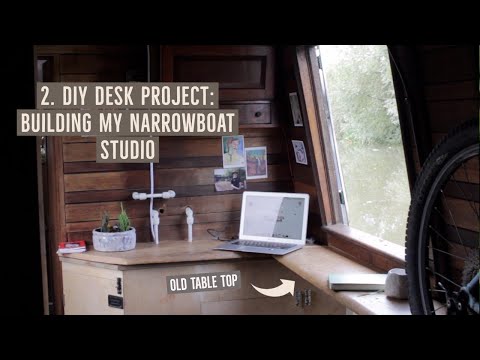 DIY Desk Project: Building my Narrowboat Studio