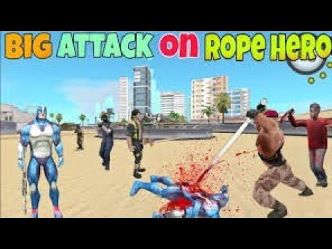 Shifter and Cops Raid on Rope hero Rope hero Mafia City wars. #ropehero #gaming