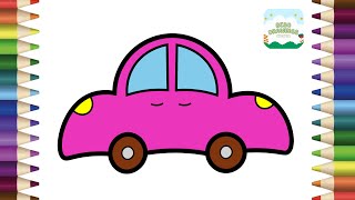 How to Draw a Car Simple & Easy Step by Step for Kids | Car Drawing