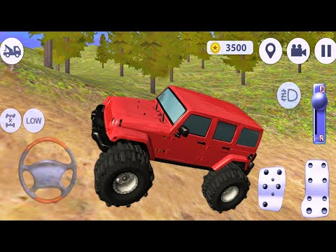 Offroad Jeep Driving #Short Adventure Game || Mountain Uphill Car Stunt Game || Car Games 3D