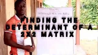 Determinant of a 2x2 matrix