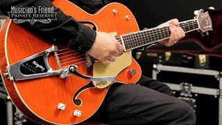 Video thumbnail for Gretsch Guitars G6120SSU Brian Setzer Nashville Hollowbody Electric Guitar by Musician's Friend