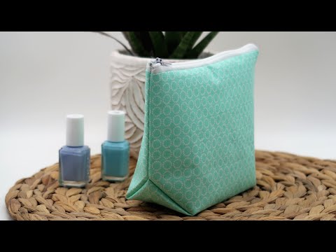 Kosmetiktasche für Anfänger | Schnell genäht | Kulturbeutel