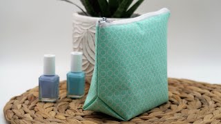 Kosmetiktasche für Anfänger | Schnell genäht | Kulturbeutel