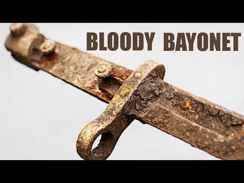 Rusty WW1 Battlefield Bayonet Restoration. Mannlicher M1895 Bayonet
