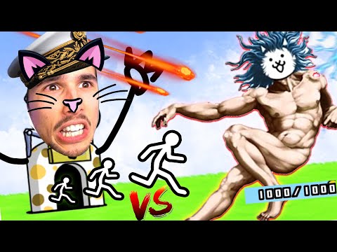 STICK WAR LEGACY ma CON I GATTI!! | Battle Cats
