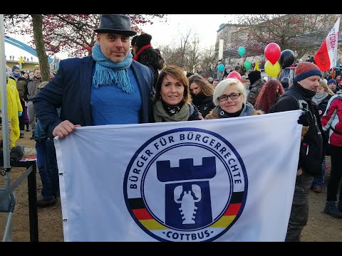 Querdenken Kundgebung in Frankfurt/Oder am 28.11.2020