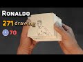 Flipbook Cristiano Ronaldo's solo goal|how to make Ronaldo flipbook|how to draw Ronaldo|football