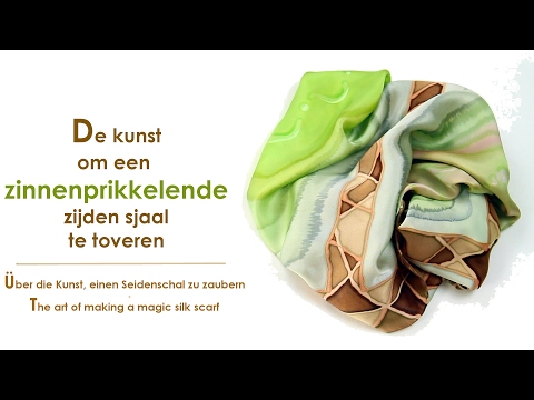 Een zinnenprikkelende zijden sjaal - Ein berauschender Seidenschal - A sparkling silk scarf