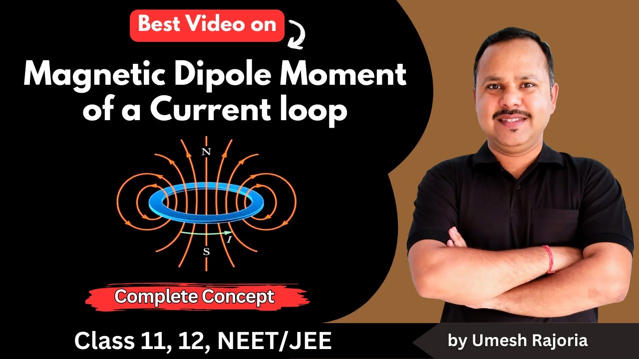 Magnetic dipole moment of current loop | Moving charges & magnetism | 12 Physics #cbse #umeshrajoria