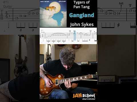 Thumbnail for Tygers of Pan Tang Gangland  John Sykes Guitar Solo with TAB #johnsykes #shorts by Jon Deverill