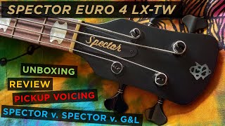 Video thumbnail for Spector Euro 4 LX TW - Unboxing - Review - Pickup Voicing - Shootout Tone Compare by NXP Bass