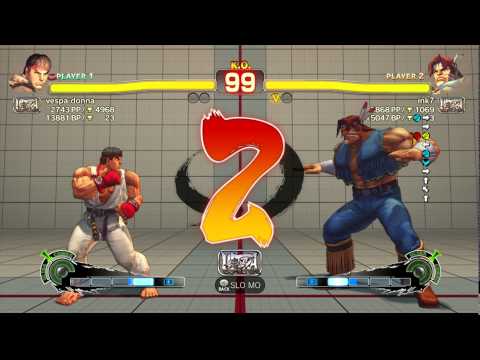 USFIV~ Ryu (vespa donna) vs.  T.Hawk (ink7) HD