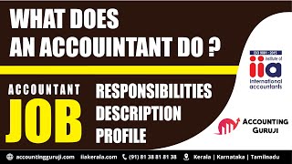 👉 What does an Accountant do? | ⚡️ Responsibilities of an Accountant | ⚡️ Accountant Job Description