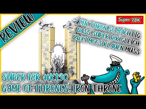 Super 18K - Game of Thones: Iron Throne: Der Eiserne Thron in imposanter Kulisse geklaut aus 2 MOCs.