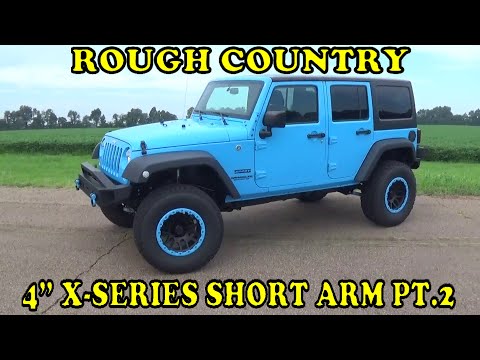 Rough Country 4" X-Series Lift Kit Installation on a 2017 Jeep Wrangler JKU Pt. 2