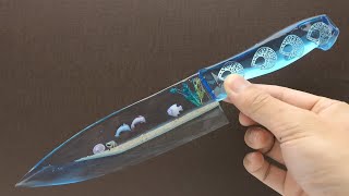 sharpest UV resin kitchen knife in the world (2018)