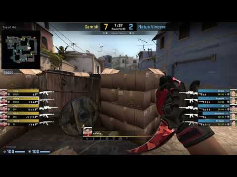 CS:GO POV Demo Gambit nafany (24/16) vs Na'Vi (de_mirage)