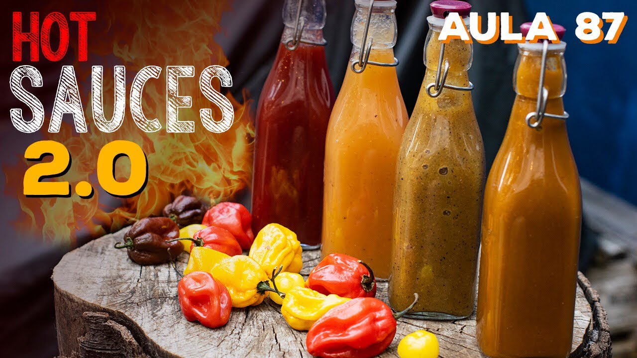Aula 86 - Hot Sauces 2.0 (Como fazer Molho de Pimenta) / Cansei de Ser Chef