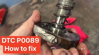 dtc p0089 interpretation