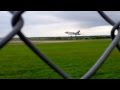 The Vulcan Bomber landing at Robin Hood Airport on the next to last time.