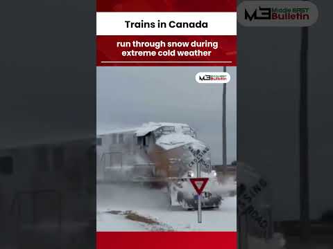 Canada Trains in Extreme Winter Snow | Stunning Railway Journeys Through Harsh Weather