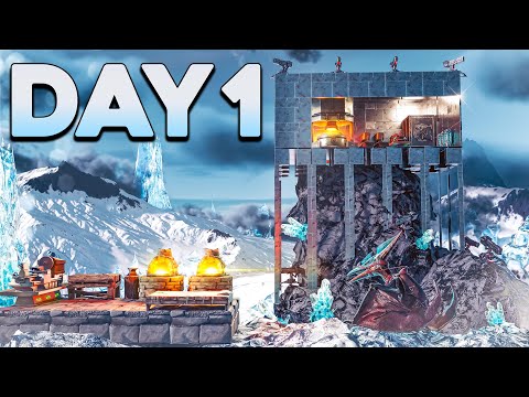 We Built the Most Efficient Frozen Pillar Base in ARK PvP...