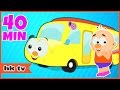 Wheels On The Bus Go Round And Round Nursery Rhymes Kids Songs HooplaKidz TV