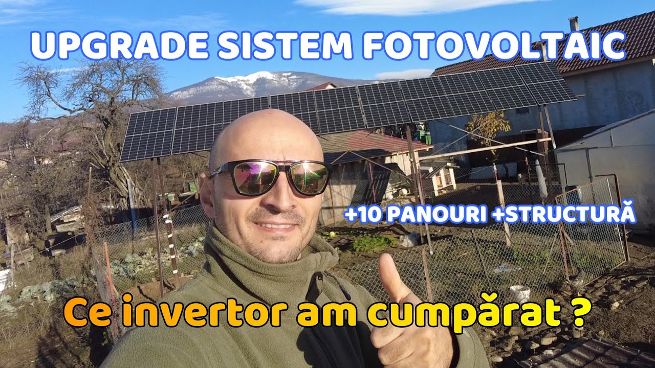 UPGRADE sistem fotovoltaic: Încă 10 panouri fotovoltaice amplasate pe o structura metalică