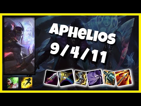Aphelios Gameplay Challenger Replay S11 - 11.1 Bot Lane (9/4/11) - KOREAN