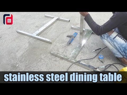 How to make stainless steel dining table design